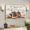 Bless The Food Before Us - The Love Between Us - Bible Verse Canvas - Scripture Canvas Wall Art 