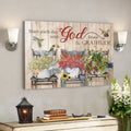Bible Verse Canvas - Start Each Day With God Grace And Gratitude Canvas - Scripture Canvas Wall Art 