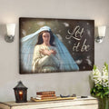 God Canvas - Bible Verse Canvas - Let It Be - Meaningful Christian Canvas - Scripture Canvas 