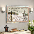Lambs With Cotton Tree Farm - Be Still And Know That I Am God - Bible Verse Canvas - Scripture Canvas Wall Art 