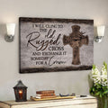 God Canvas - Bible Verse Canvas - I Will Cling To The Rugged Cross  Limited Christian Canvas - Scripture Canvas 