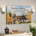 Bible Verse Canvas - Every Day Is A New Beginning Chickens On Farm - Farmhouse Wall Art Canvas - Scripture Canvas Wall Art 