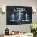 Bible Verse Canvas - Jesus Saved My Life Canvas Wall Art 