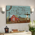 Cross With Tranquil Farm - I Still Believe In Amazing Grace - Bible Verse Canvas - Scripture Canvas Wall Art 