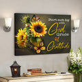 Butterfly – God Grace and Gratitude - Bible Verse Canvas - Scripture Canvas Wall Art 