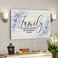 Bible Verse Canvas - Family We Share Together The Blessing Of God Canvas Art - Scripture Canvas Wall Art 