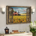 Stunning Sunflower Field - Every Day Is A New Beginning Canvas Wall Art - Bible Verse Canvas - Scripture Canvas Wall Art 