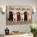 Jesus Landscape Canvas Print - God Wall Art Labrador - God Says You Are 