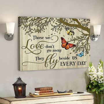 Canvas – Butterfly – Those We Love - Bible Verse Canvas - Scripture Canvas Wall Art 