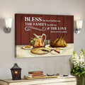 Bible Verse Canvas - Bless The Food Before Us Canvas - Thanksgiving Canvas - Scripture Canvas Wall Art 