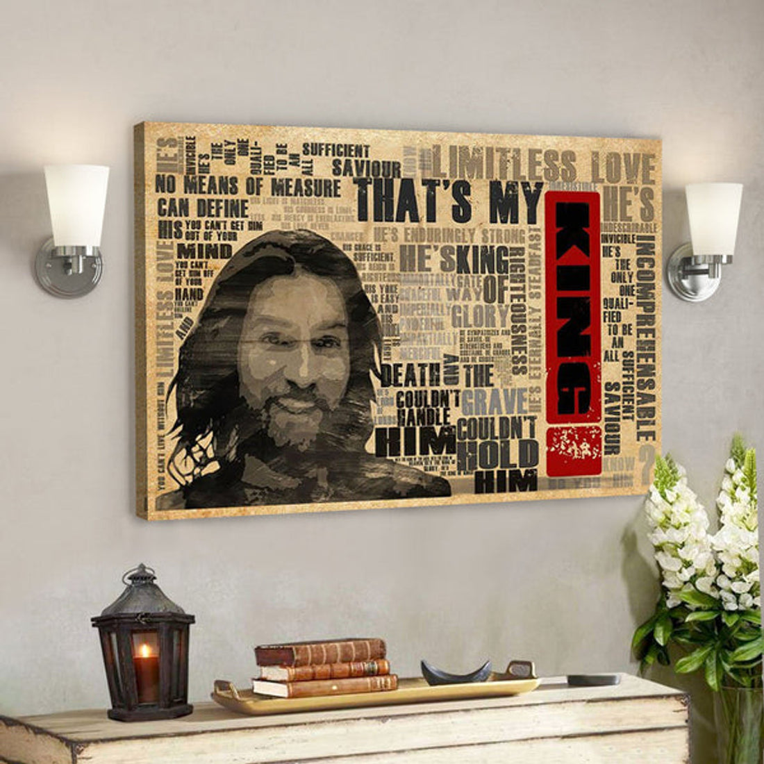 God Canvas - Bible Verse Canvas - Unique Christian Canvas - That Is My King - Scripture Canvas 