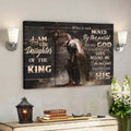 I Am The Daughter Of The King - Do Not Fear Because I Am His Canvas Wall Art - Bible Verse Canvas - Scripture Canvas Wall Art 