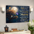 Butterfly - I Thought Of You - Bible Verse Canvas - Scripture Canvas Wall Art 