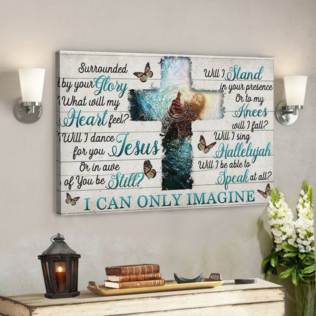 I Can Only Imagine - Jesus Canvas Wall Art - Jesus Landscape Canvas Print 