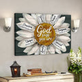 Bible Verse Wall Art Canvas - Daisy - God Says You Are Canvas 
