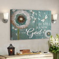 Be Still Know That I Am God Canvas Wall Art 
