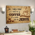God Canvas Prints - Jesus Canvas Art - Jesus And Coffee Canvas Wall Art - Christian Wall Art 