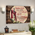 Bible Verse Canvas - Love The Lord Your God With All Your Heart Canvas Wall Art - Scripture Canvas Wall Art 