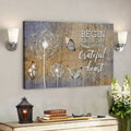 God Canvas Prints - Jesus Canvas Art - Begin Each Day With A Grateful Heart Dandelions Butterflies Canvas Wall Art 