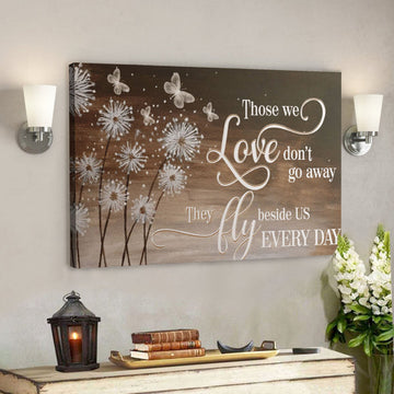 Bible Verse Wall Art Canvas - Heaven - Those We Love Dont Go Away Canvas 