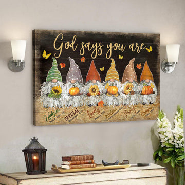 Dwarfs Canvas - God Says You Are Canvas Wall Art - Bible Verse Canvas 