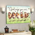 God Canvas - Bible Verse Canvas - God Says You Are Chosen - Lovely Lamb Canvas - Scripture Canvas 