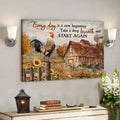 Wonderful Farm - Everyday Is A New Beginning Canvas Wall Art - Bible Verse Canvas 