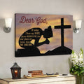 Bible Verse Canvas - Dear God If Today I Lose My Hope Canvas - Scripture Canvas Wall Art 