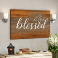 Bible Verse Canvas - Blessed Wall Art Canvas Print - Scripture Canvas Wall Art 