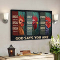 Amazing Chicken - God Says You Are Canvas Wall Art - Bible Verse Canvas - Scripture Canvas Wall Art 
