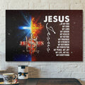 Bible Verse Canvas - Jesus My Lord My God My King My Everything Canvas Wall Art - Scripture Canvas Wall Art