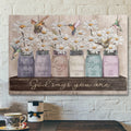 Bible Verse Wall Art Canvas - Daisy And Hummingbird - God Says You Are 2 Canvas