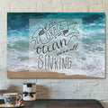 Bible Verse Canvas - If His Grace Is An Ocean Were All Sinking Canvas Print - Scripture Canvas Wall Art