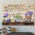 Bless The Food Before Us The Family Beside Us Canvas Wall Art - Bible Verse Canvas - Scripture Canvas Wall Art
