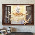 God Canvas - Bible Verse Canvas - Special Jesus And Angels Canvas - Scripture Canvas