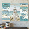 Church By The River - Every Moment Thank God Canvas Wall Art - Bible Verse Canvas - Scripture Canvas Wall Art
