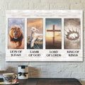 God Canvas - Bible Verse Canvas - Lamb Of God - Special Christian Canvas - Scripture Canvas