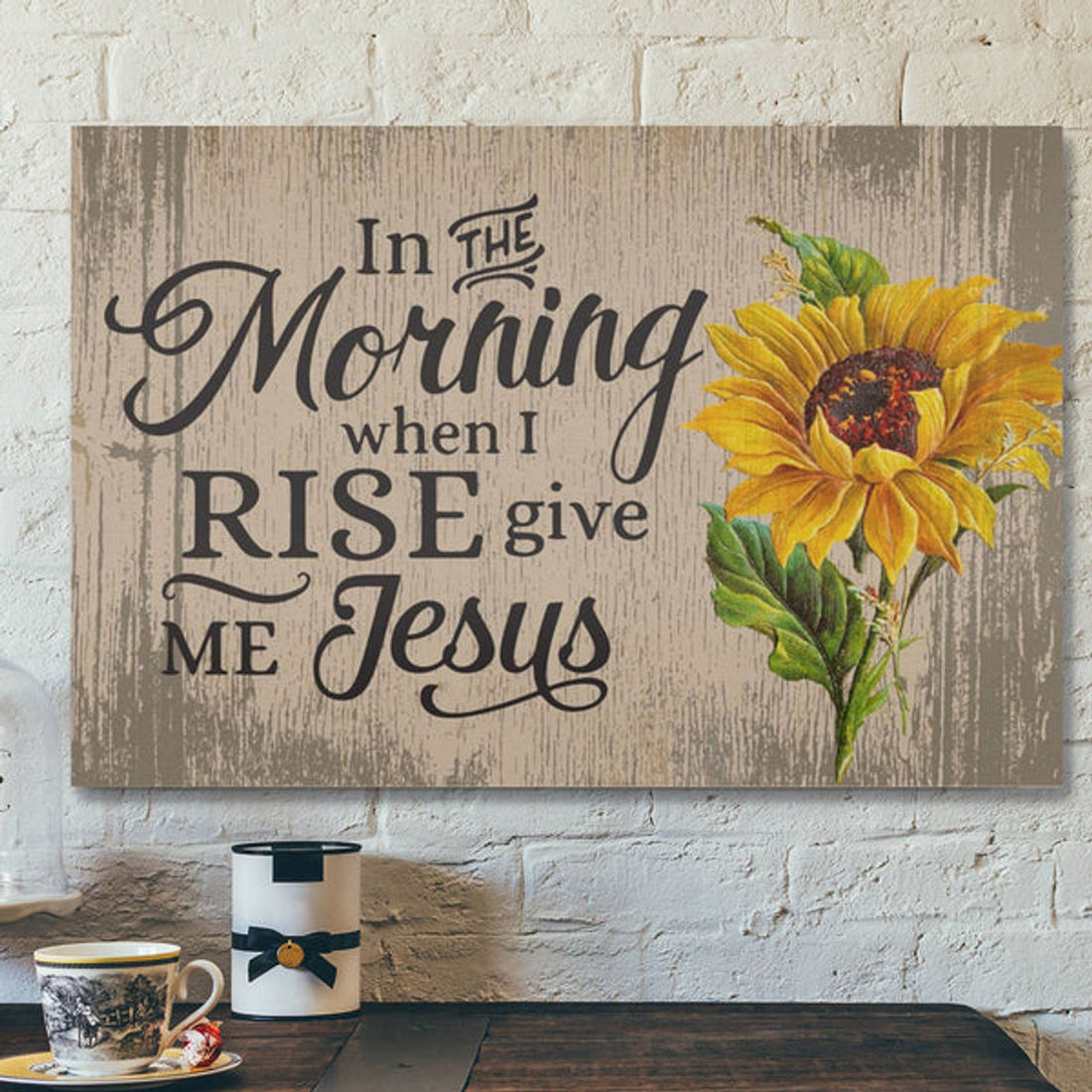 Jesus God Horizontal Canvas Prints - God Wall Art - In The Morning When I Rise Give Me Jesus