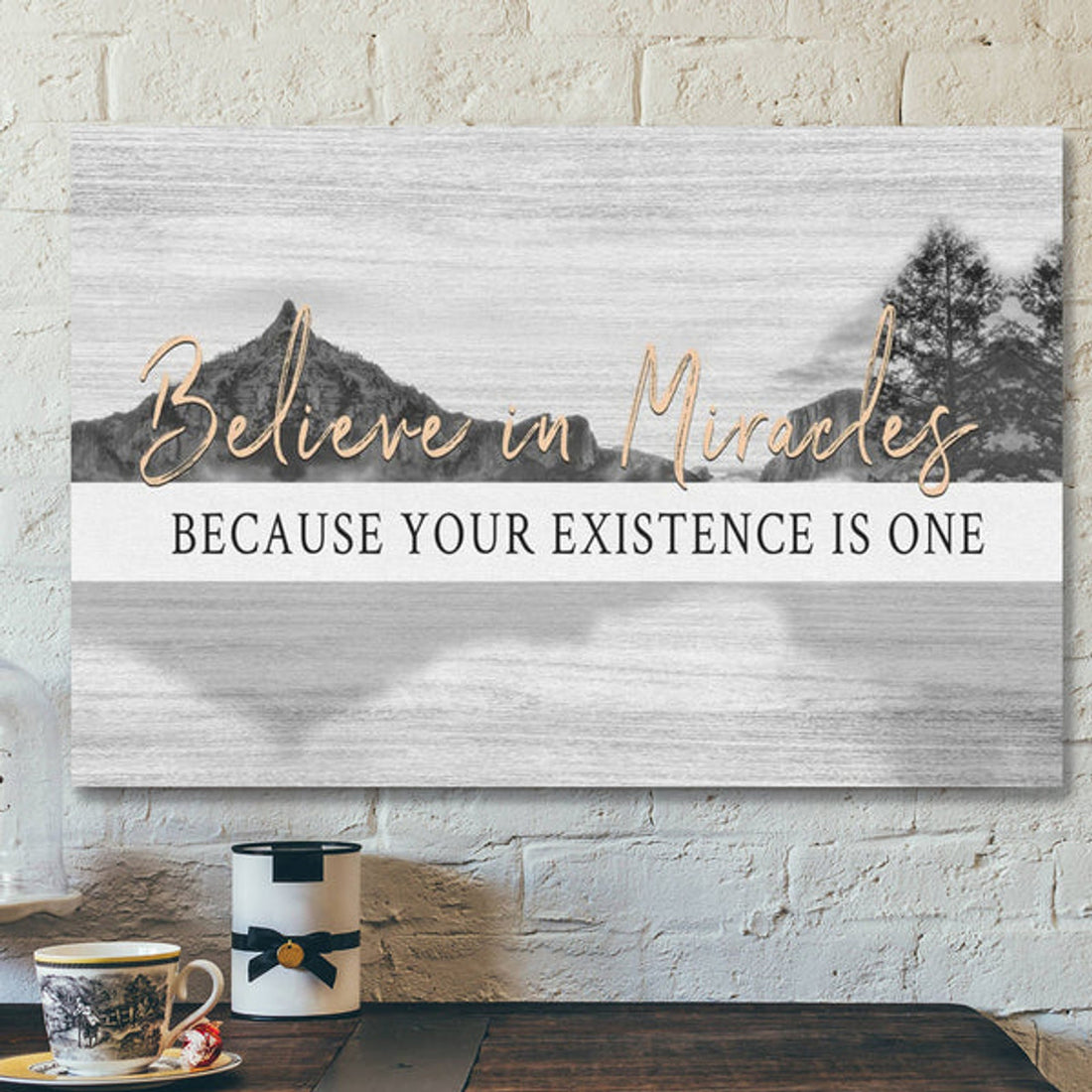 Bible Verse Canvas - Believe In Miracles Canvas - Scripture Canvas Wall Art