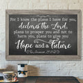 God Canvas Prints - Jesus Canvas Art - For I Know The Plans I Have For You Jeremiah 2911 Bible Verse Wall Art Canvas