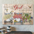 Bible Verse Canvas - Start Each Day With God Grace And Gratitude Canvas - Scripture Canvas Wall Art