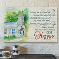 Bible Verse Canvas - Living He Loved Me Canvas Wall Art - Scripture Canvas Wall Art