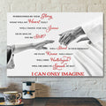 Bible Verse Canvas Prints - Jesus Canvas Art - I Can Only Imagine Take My Hand Jesus