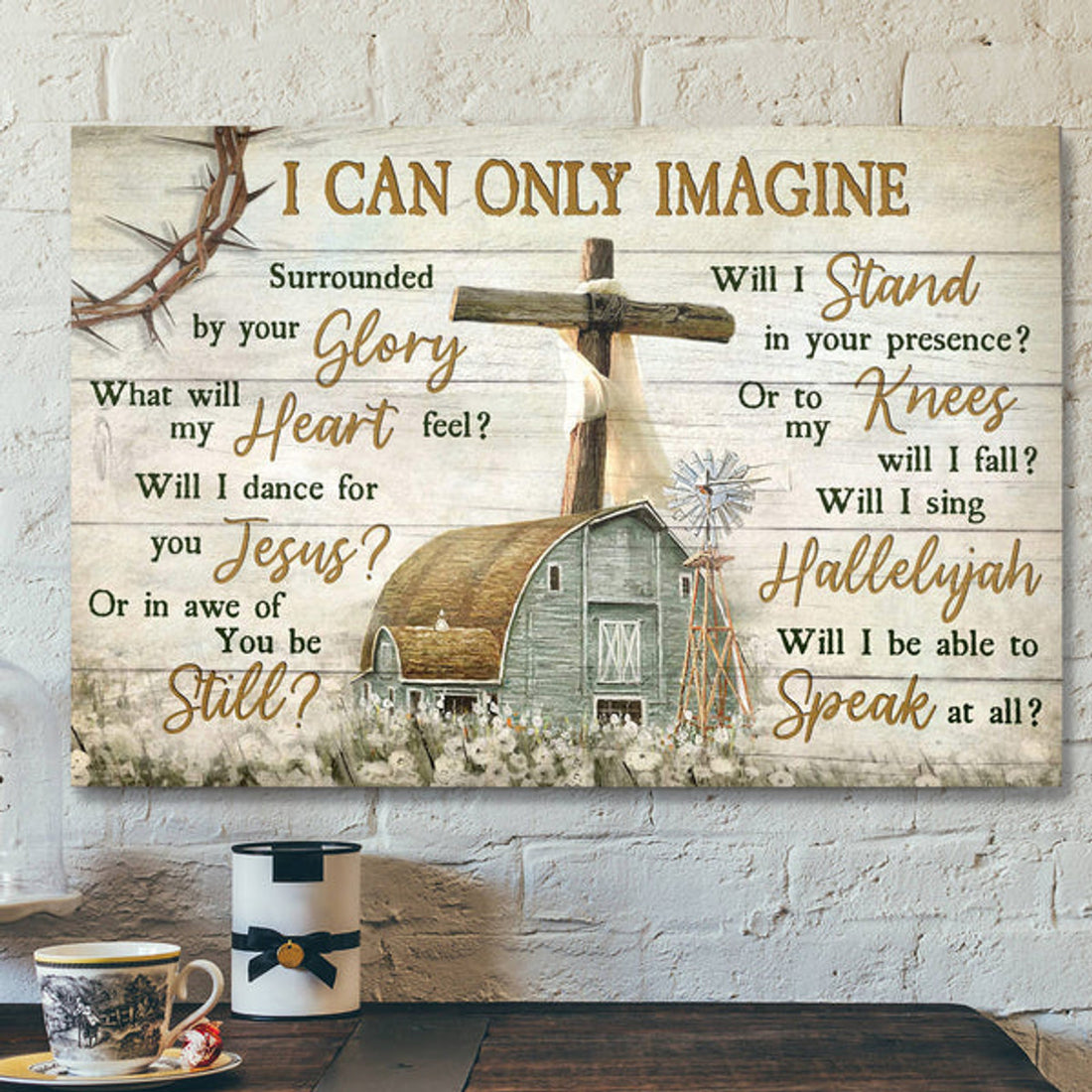 Beautiful Life On Farm - Today I Choose Joy - Bible Verse Canvas - Scripture Canvas Wall Art