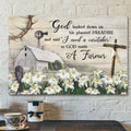 Lily Field Farm - God Looked Down On His Planned Paradise - Bible Verse Canvas - Scripture Canvas Wall Art