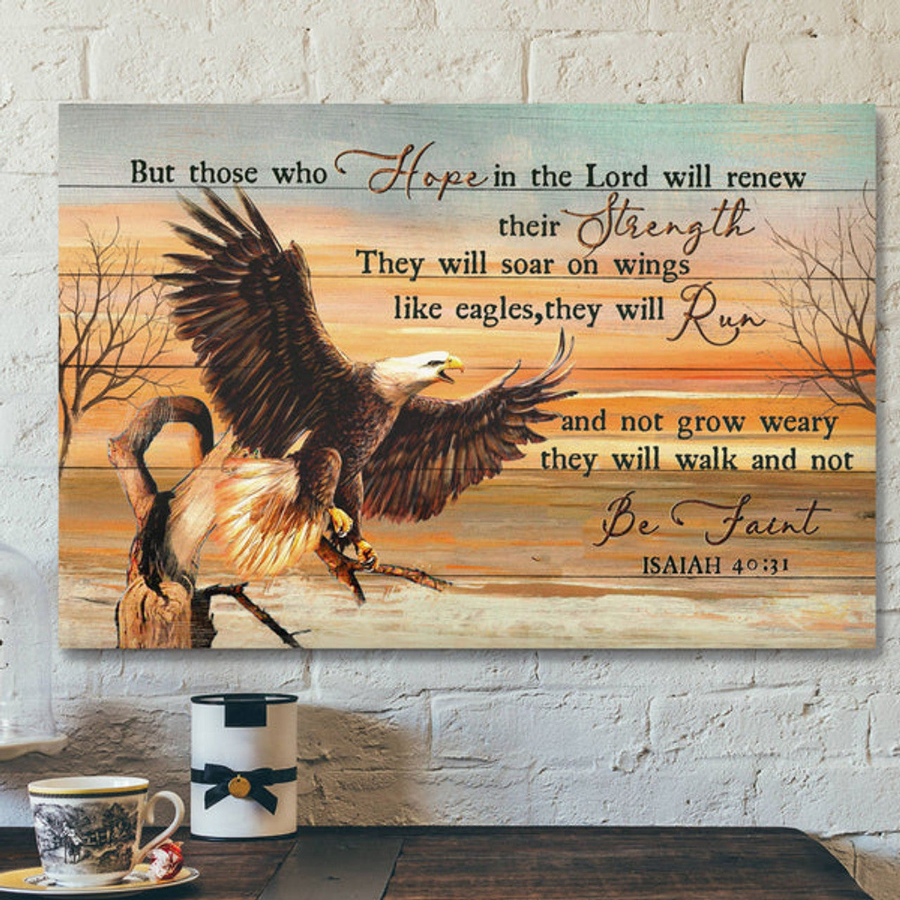 God Canvas Prints - Jesus Canvas Art - But Those Who Hope In The Lord Isaiah 4031 Bible Verse Wall Art Canvas Print