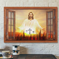 Jesus With Open Arms Christian Wall Art Canvas - Bible Verse Canvas - Scripture Canvas Wall Art