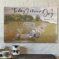 Bible Verse Wall Art Canvas - Beautiful Car - Today I Choose Joy Canvas