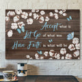 Cotton Flower - Have Faith In What Will Be Canvas Wall Art - Bible Verse Canvas - Scripture Canvas Wall Art