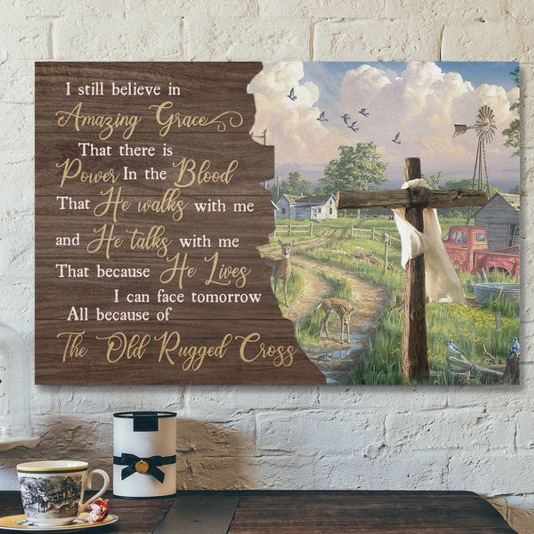 God Canvas Prints - Jesus Canvas Art - I Still Believe In Amazing Grace Farmhouse Wall Art Canvas